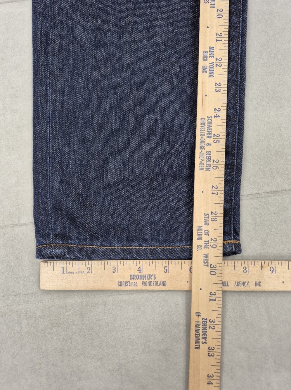 Madewell The Dean Easy Straight Jean women's 29 Softdrape dark wash mid rise - Picture 7 of 14